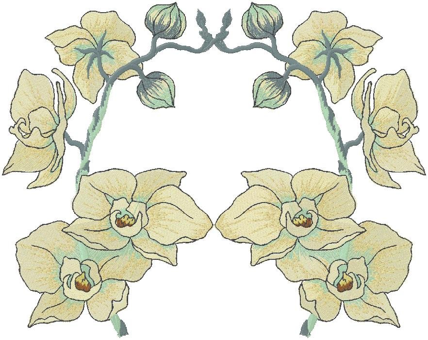 floral embroidery design
