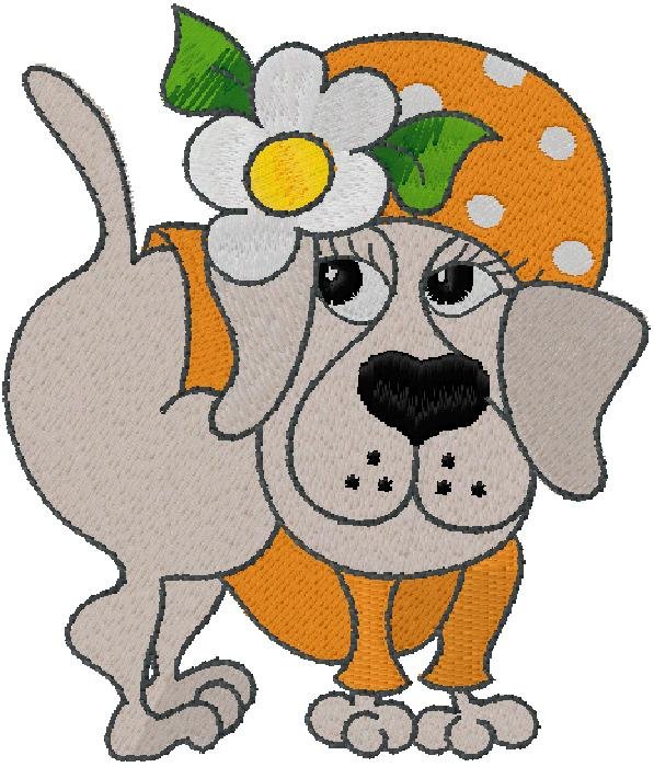 cute Dog embroidery design