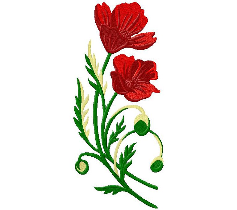 flower embroidery design