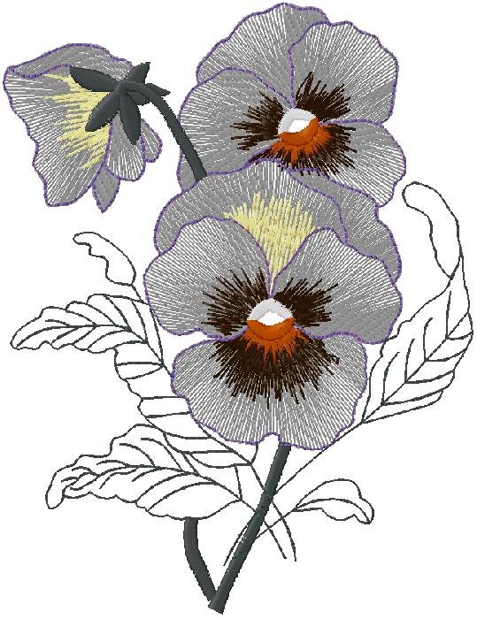 wonderful floral embroidery design